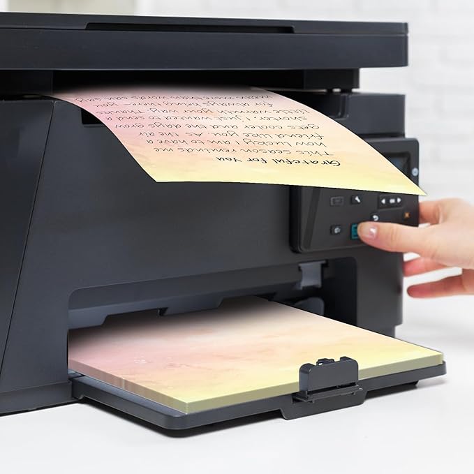 250Pcs Watercolor Stationery Paper and Envelope Set with 100 Letterhead Papers and 50 Envelopes, 10 Design for Letter Writing Invitations Computer Holidays Party Notes, 8.5x11 Inch-Aesthetic