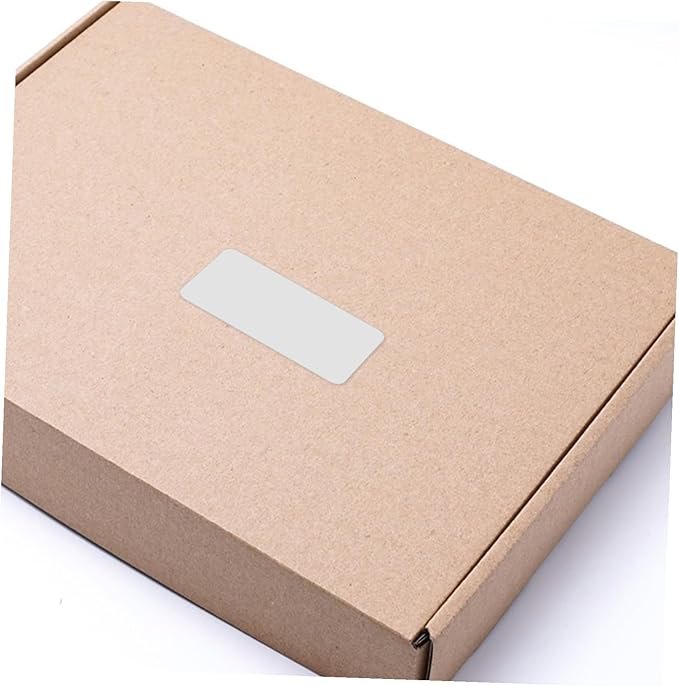 100pcs White Blank Mailing Address Labels for Laser Printers Printable Sticker for Envelopes and Shipping Strong Adhesive Office Supply for Clear Labeling