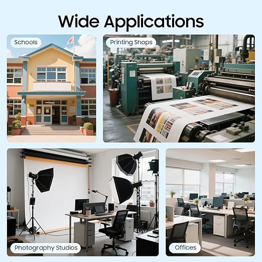 Rotary Trimmer Paper Cutter, 24Inch Manual Paper Trimmer for Crafting, Heavy Duty Rotary Papers Cutter Slider, Self-Sharpening Professional Cutting for Offices, Schools and Crafts