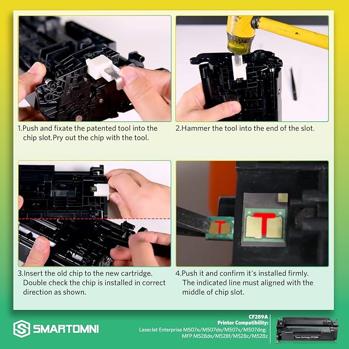 Compatible CF289X (No-Chip) Toner Cartridge Replacement for HP CF289X 89A 89X Cartridge Compatible with HP M507n M507dn M507x M507dng MFP M528dn M528f M528c M528z Printer, 1 Pack
