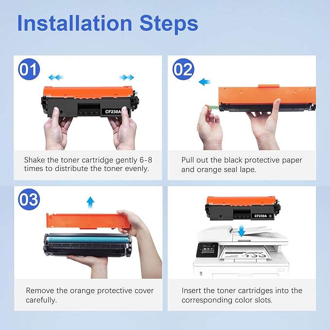 Toner Kingdom 30A CF230A Toner Cartridge Replacement for HP 30A Black Toner Cartridge 30X CF230X for HP Laserjet Pro MFP M227fdw M203dw M227fdn M227sdn M227 M203dn M203d M203 Printer (2 Black)
