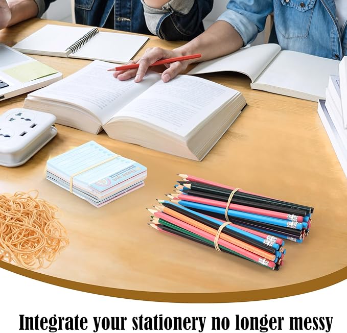 Marspark Rubber Bands Bulk Elastic Rubber Bands 5 lb File Folder Strong Elastic for Office Home Supply Crafts(Size 64、size 33、size 19)