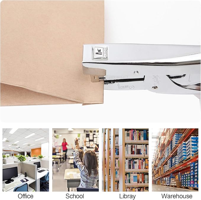 2 PCS Heavy Duty Stapler with 4000 Staples, Plier Stapler 25 Sheets Capacity Metal Desktop Staplers, Hand Held Save Effort Stapler Pliers