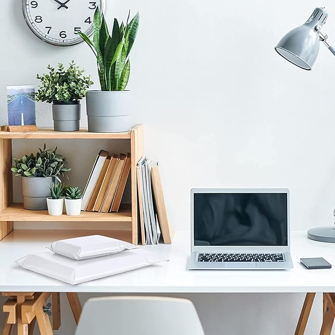 Fuxury Bubble Mailers 8.5x12" White Padded Envelopes 6000Pack Bulk Strong Adhesion Full Pallet of Padded Mailers Thick Bubble Envelopes for Small Business Mailing Books Clothes Makeup Supplies