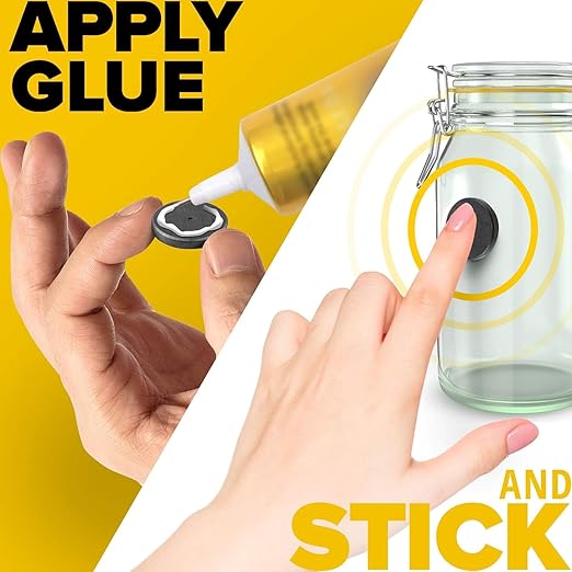 X-bet MAGNET 120pcs Alnico Round Disc Magnets, 1 Inch (25mm), Grey - Craft Ceramic Magnets