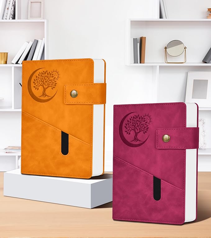 365 Page Thick Lined Journal Notebook for Men Women, B5 Large Leather Journals for Writing, Hardcover Notebooks for Work, School, Note Taking, Business, Travel Diary, College Ruled 7.6" x 10"