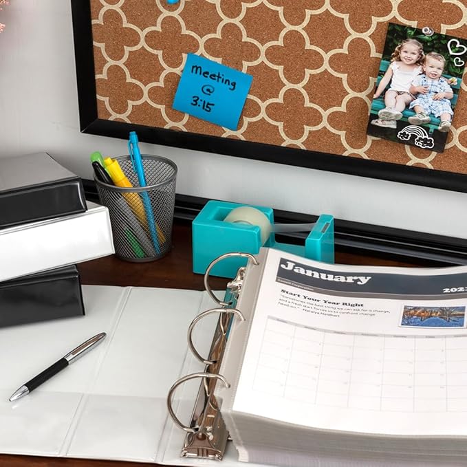 Samsill Durable 3 inch 3 Ring Binder, Made in USA, D Ring Binder, FSC 100% Recycled Chipboard, White, 2 Pack