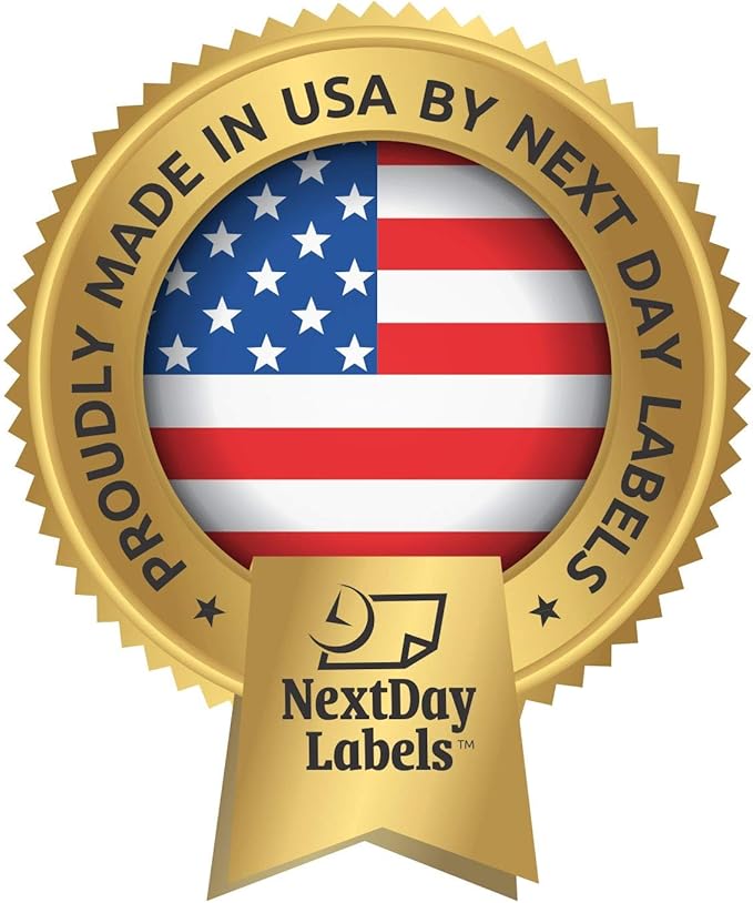 NextDayLabels 8-1/2 x 11 Neon Color High Light Fluorescent Labels for Laser & Inkjet Printer (Yellow Fluorescent, 2/3" x 3-7/16" - 30 Per Page | 750 Labels)