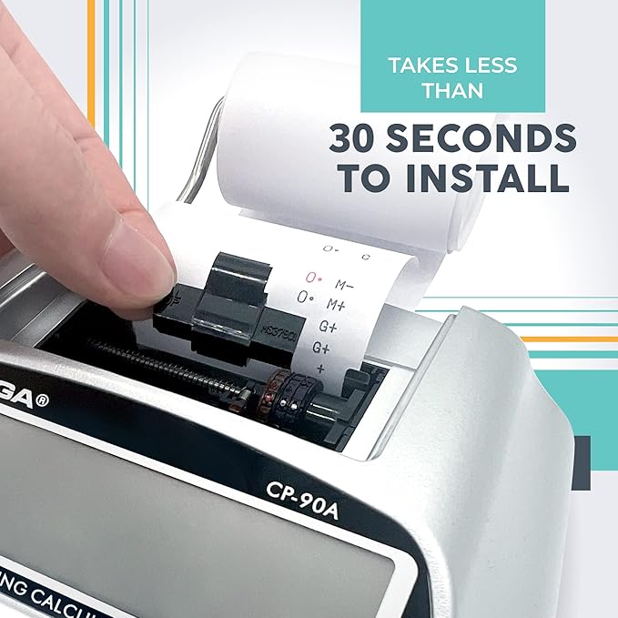 CATIGA IR-40T Ink Roller Cartridge for Printing Calculators and Adding Machines, Black/Red Pack of 2, Used with Casio HR-100TM HR-150TM HR-170RC, Sharp EL-1750V EL-1801V, CP30A CP90A