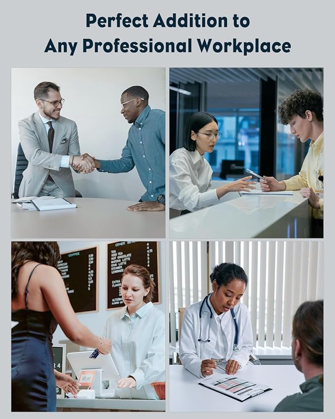 Uniclife Acrylic Business Card Holder for Desk 3 Slots Clear Business Card Display Stand for Men & Women Desktop Business Card Organizer Card Stand for Office Home Exhibition, 180 Card Capacity