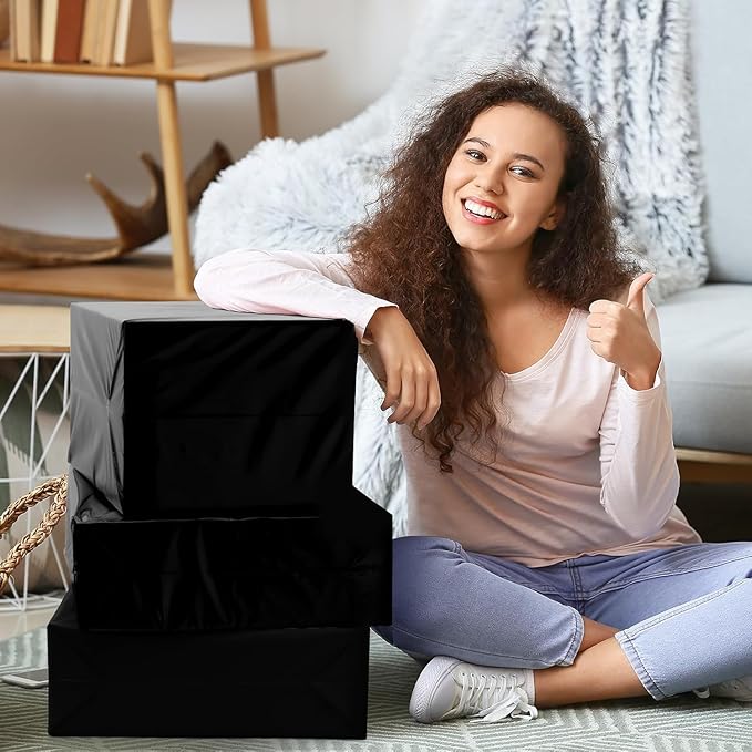 Metronic Poly Mailers 24×36 500Pack Black, Extra Large Shipping Bags for Clothes,Self Seal Shipping Envelopes for Small Business,Waterproof Mailers Poly Bags for Shipping,Packaging Mailing Bags Bulk