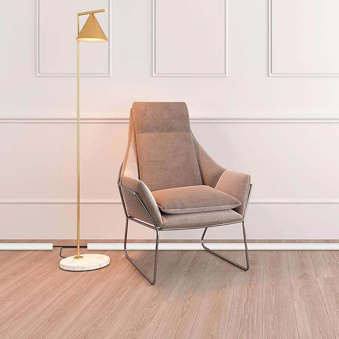 Floor Cord Cover Cable Cavity Self Adhesive Cord Hider Floor Floor Cable Management Power Cord Protector Floor Electric Cord Covers for Offices, Gym, Exhibitions (Beige, 2.36" x 10')