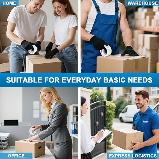 TSHAY Packing Tape, 36 Pack Heavy Duty Shipping and Moving Packing Tape, Clear, Packing and Moving Supplies, 2.0 inch Wide, 65 Yards Per Roll, Total 2340 Yards