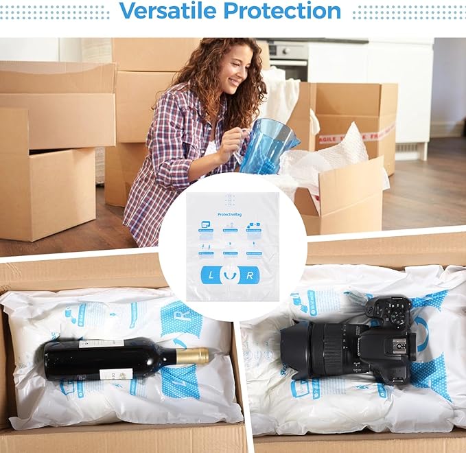 Foam Bags For Shipping 16 PCS 15×18 Inch, Handy Temperature-Activated Expanding Pouches, Instant Pack Quick Packaging - Protective Parcel Solution