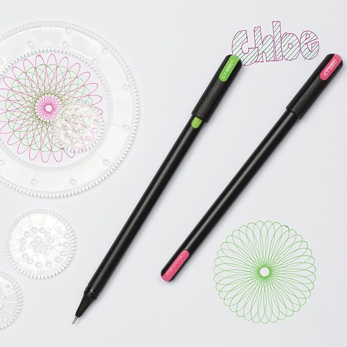 Pentonic Gel Pens, 36 Count, Assorted Colored Ink (12 Colors, 3 Of Each Color), Medium & Fine Point, Smooth Writing For Journaling (1002357)