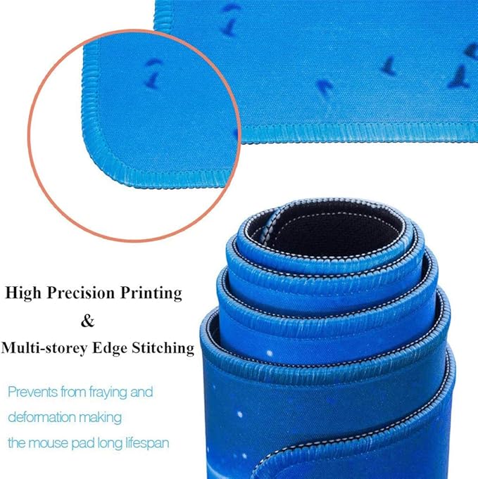 RTGGSEL 31.5x11.8 Inch Non-Slip Long Extended Large Gaming Mouse Pad with Stitched Edges XL Laptops Keyboard Mouse Mat(AK47)