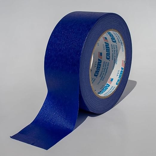 ABRO 24 Pack Blue Painters Tape 2 Inch Wide, 48mm x 55M, All Purpose Blue Tape Temporary Labeling, Easy Tear, Clean Removal, Masking Tape