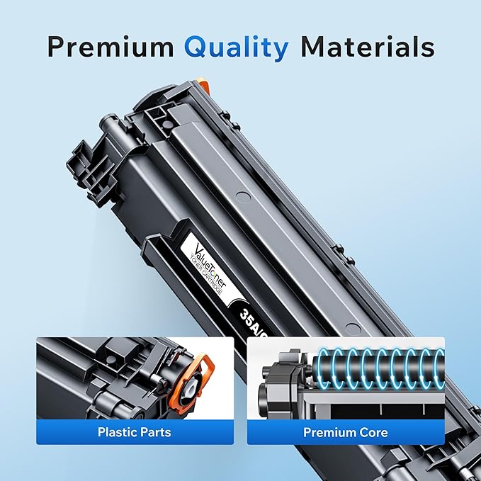 Valuetoner Compatible Toner Cartridge Replacement for HP 35A CB435A for P1006, P1009, P1002, P1003, P1004, P1005 Laser Printer (Black, 4 Pack)