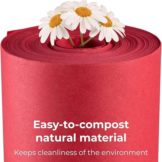 Christmas Red Kraft Paper Roll 36" x 8400" (700 feet) - Quality USA-Made Large Paper Roll 50lb Thickness for Packing, Moving, Shipping & Crafts/Art - Natural Wrapping Material by IDL Packaging