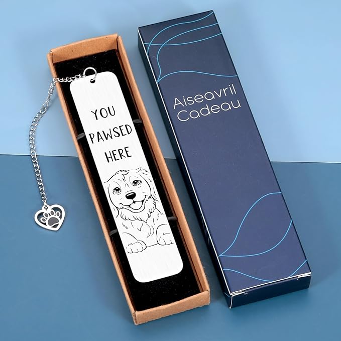 Golden Retriever Gifts, Dog Gifts for Owners Men Women Dog Mom Gifts for Women Book Marks for Reading Women Men, Dog Bookmark for Book Lovers Dog Lovers Cute Bookmarks for Bookish Christmas Birthday