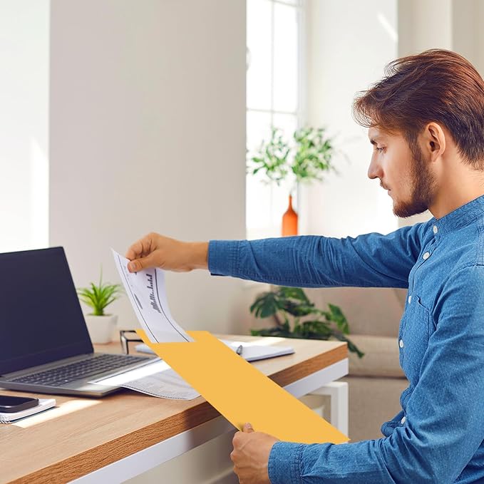 ACSTEP 100Pack Brown Envelopes Self Seal 10x13 Large Brown Kraft Catalog Envelopes, 10x13 Vanilla Envelopes for Mailing