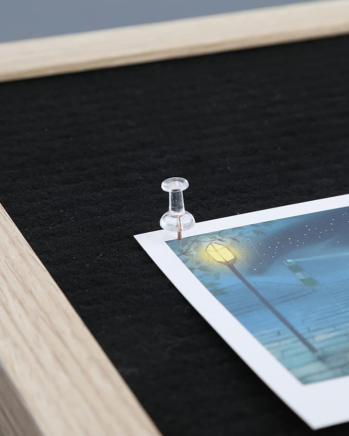 PAPERPAL 280 Rose Gold Push Pins for Cork Board, Clear Thumb Tacks for Wall Hangings, Pushpins for Office School & Personal Use, Standard Size Push Pin Tacks