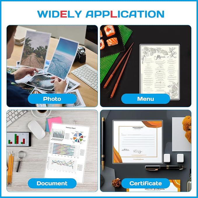 CAREGY 200 Pack Laminating Sheets, Hold 11 x 17 Inch Sheet, 3 Mil Clear Thermal Laminating Pouches 11.5 x 17.5 Inch Lamination Sheet Paper for Laminator, Round Corner