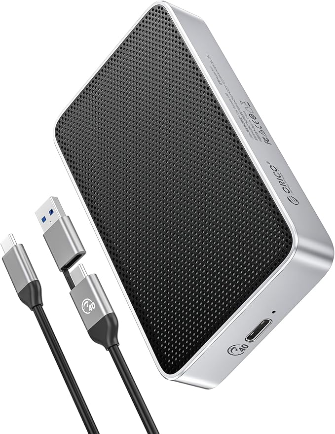 ORICO 4TB USB4.0 External SSD 3800MB/s(40Gbps) - Ultra-Fast Portable NVMe SSD, Compatible with Thunderbolt 3/4, Fanless Aluminum Design for Photographers, Video Editors X40