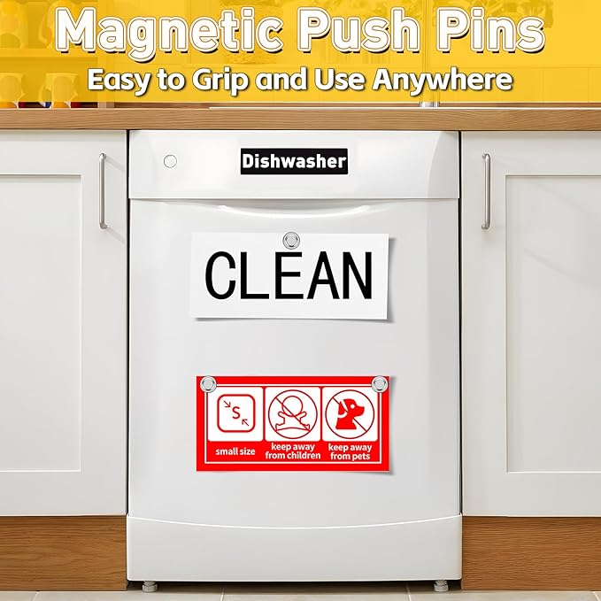 VNDUEEY 40Pcs Fridge Magnet, Refrigerator Magnets Adults, Small Strong Magnets for Whiteboard, Decorative Magnets for Kitchen, Office, School, Locker, Map, Cruise