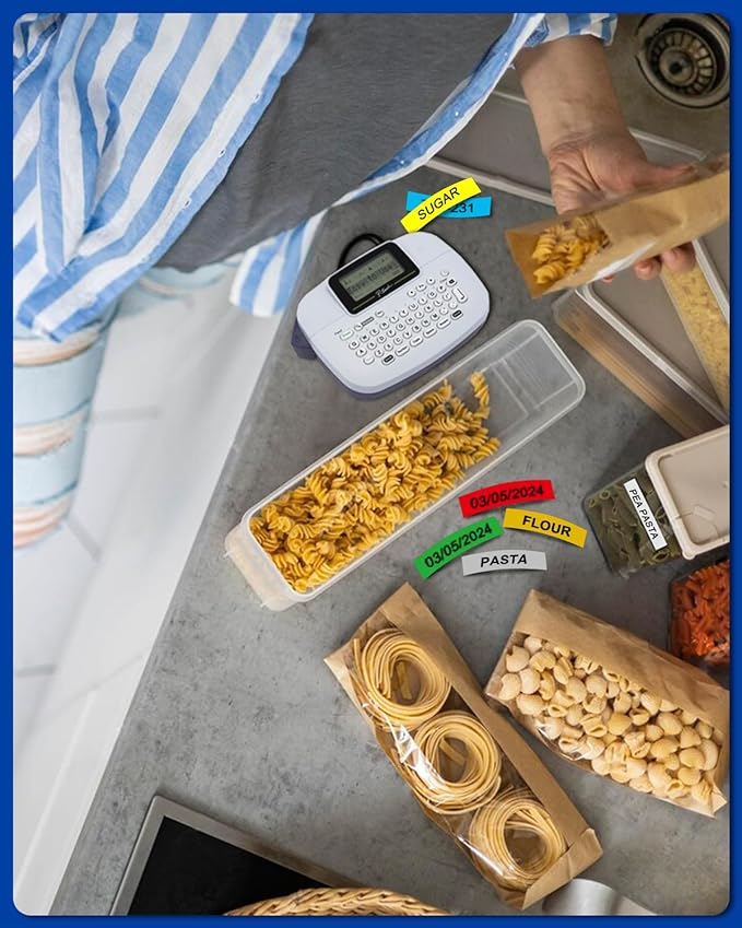 M Tape Work for PT-65 PT-70 PT-70BM PT-M95 Replace with Brother P Touch M Tape 12mm 0.47 Colors for M-K231s/M-431/M-531/M-631/M-731/M-831/M-931s with Label Maker PT-45 PT-80 PT-90 8m 26.2ft