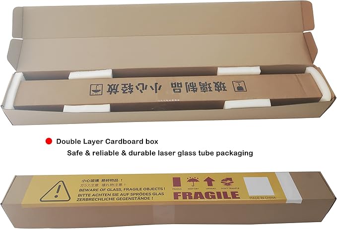 LD-Teemm CO2 Laser Tube, 180W CO2 Laser Tube with Coating 180 watt Length 1850mm Dia. 80mm, Wire Pre-Connected for CO2 Laser Cutter Laser Engraving Cutting Machine