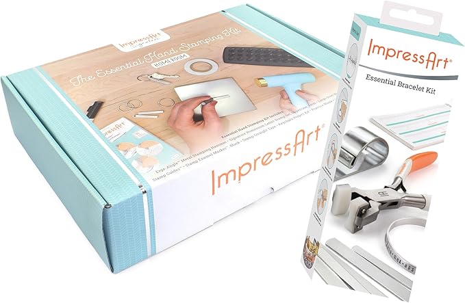 ImpressArt - Homeroom Metal Stamping Kit and Bracelet Making Kit, All Tools & Supplies for Hand Stamping Craft Projects, DIY Jewelry Making & Keepsakes