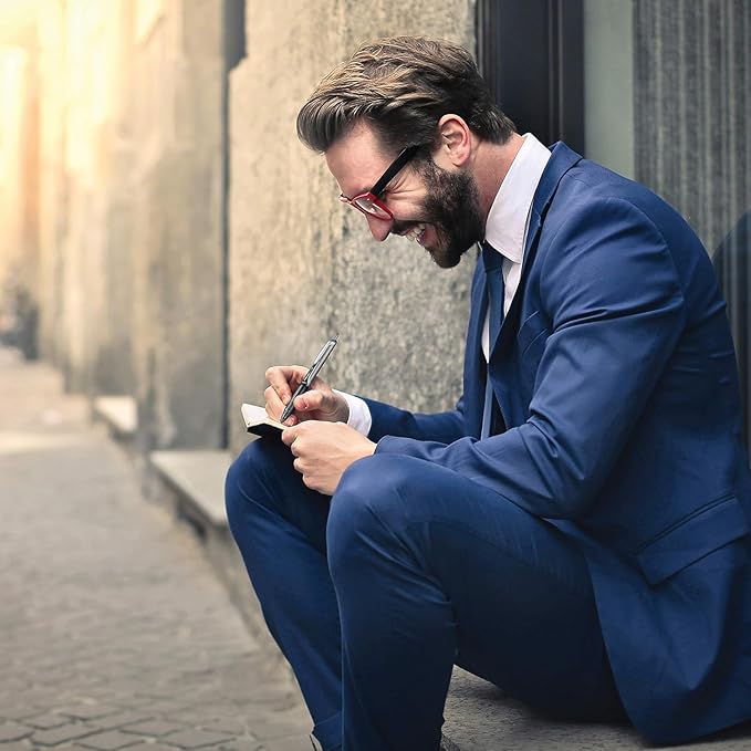 Precise V7 RT Retractable Rolling Ball Pens, Fine Point (.7mm), Assorted Colors, Black/Blue/Red Ink, 6-pk; Premium Comfort Grip, Bundle with Plastic Reusable Pouch