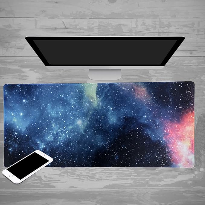 XXL Professional Large Mouse Pad & Computer Game Mouse Mat (35.4x15.7x0.1IN, 90x40 sky002)