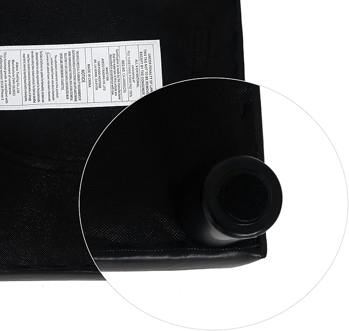 Joveco Small Footstool Ottoman, PU Leather Square Upholstered Footrest with Plastic Legs, Under Desk Foot Stools for Living Room Bedroom Office, Black