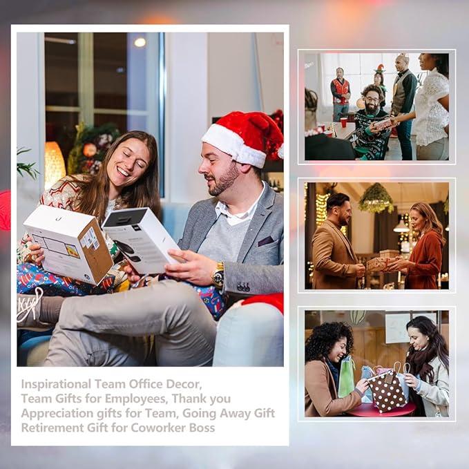 FOKCBOCM Inspirational Office Decor - Team Appreciation Gifts, Going Away & Retirement Gifts for Coworkers - Farmhouse Organizer Pen Holder