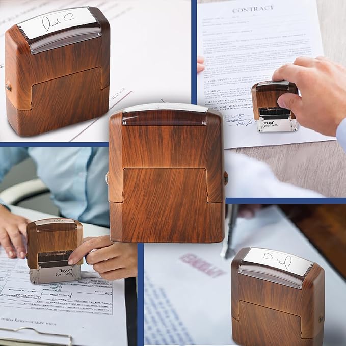 Custom Stamp-Rubber Stamps Custom,self Inking Stamps Personalized-Address Stamps Self Inking Personalized, Signature Stamp for Business, Office, Personal Use (0.35inch x 1.02inch)