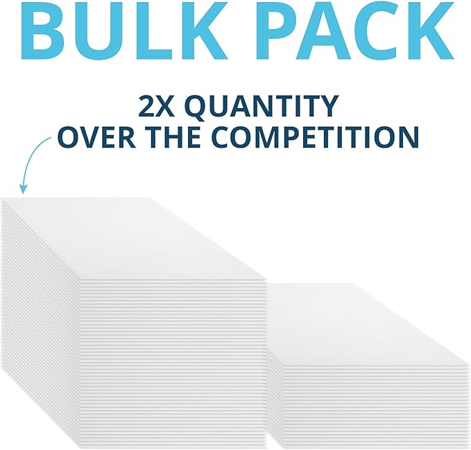 Blue Summit 50 Large Mailing Envelopes 13x18, White 13 x 18 Envelopes, Self Seal Catalog, Security Tinted for Mailing