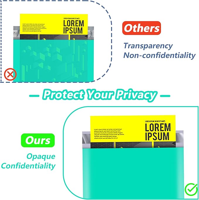 JinRuiKJ Thank You Poly Mailer 12x15.5 Inch 50 PCS, Shipping Bags for Clothing, Packaging Bags for Small Business, Strong Adhensive, Waterproof and Tear-Resistant Mailing Envelopes, Teal