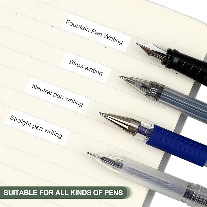 M&G 6Pcs 39 Ft Tape, Correction Tape Tear Resistant Whiteout Tape Easy to Use Instant Bulk Cool Transparent Dispenser for Classroom Office, Black