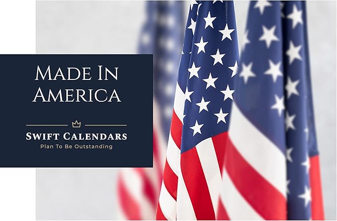 18" x 24" SwiftGlimpse 2025-2026 Academic Wall Calendar Dry Erase Erasable, Large, Wet & Dry Erase Laminated, Yearly Planner, Reversible, JULY 2025 to JUNE 2026 ONLY