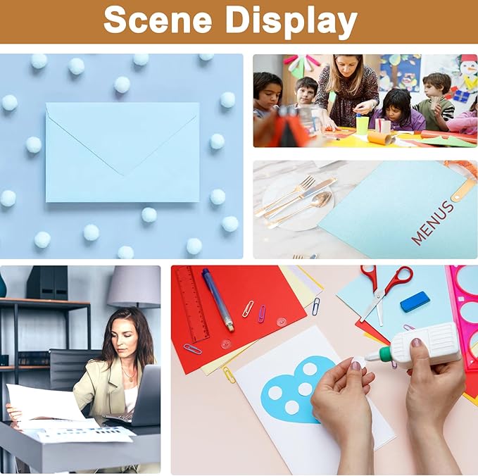 28 Sheets Blue Shimmer Cardstock 8.5 x 11 Premium Paper, 250gsm/92lb Heavyweight Craft Paper Card Stock for Making Cards, Greeting Cards, Office Printing, Scrapbooking, Invitations