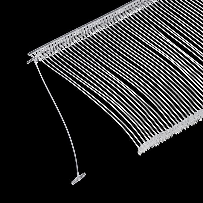 MECCANIXITY Standard Tagging Fasteners,Plastic Regular,Standard Label Gun Price Tagging Barbs for Garment Price Tag Label Tagging Barbs 65mm/2.56 Inch,Pack of 1000,Transparent