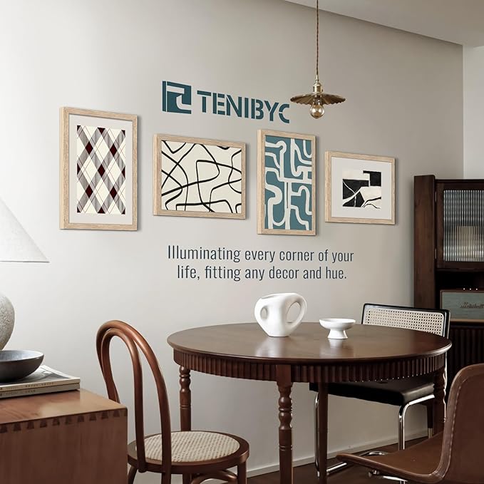 13x19 Oak Wood Frame with HD Glass - 3pk, Natural Solid Wood Picture Poster Frame, Wall Gallery Frame