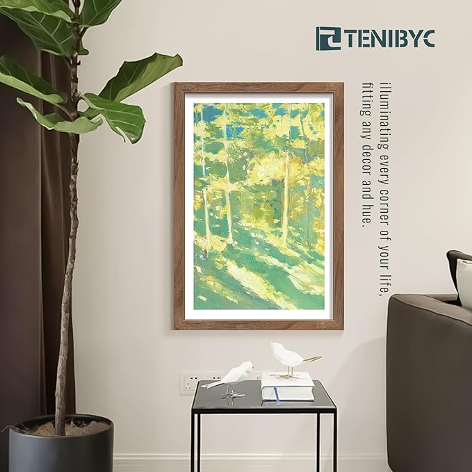 16x24 Frame - 4 Pack, Walnut Brown Wood Grain, Display 16x24 or 24x16 Photos, Posters and Puzzles, Picture Frame for Wall