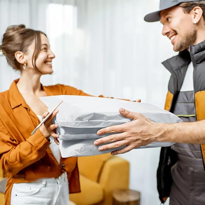 Metronic Poly Mailers 10x13 2000 Pack White, Shipping Bags Bulk Mailing Envelopes for Small Business, Small Mailers Poly Bags for Shipping Self Seal Waterproof, Mailing Bag Packaging Bags