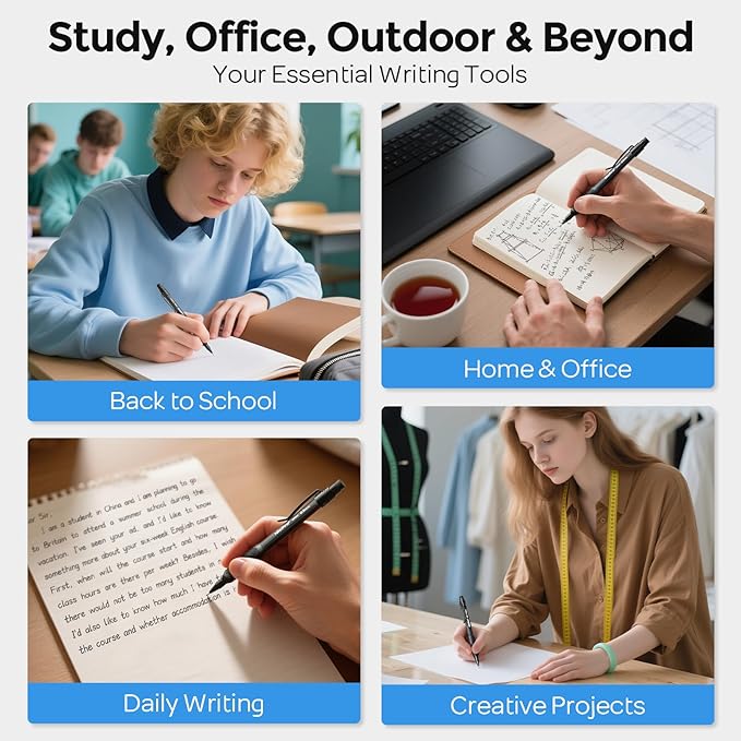 Nicpro Art Mechanical Pencil 0.9mm with Case, 3PCS HD1000 Hevey Duty Lead Pencils With 6 Tube HB 0.9 Lead Refill, Eraser, Weatherproof Barrel Pencil Set for Outdoor Writing Drafting Drawing Sketching