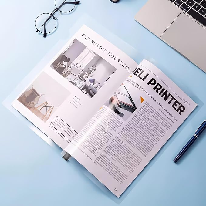 13 Pack Report Covers with Sliding Bar, Clear Report Covers for A4 and Letter Size Paper, Presentation Folders Resume Document Covers for School Office, Black