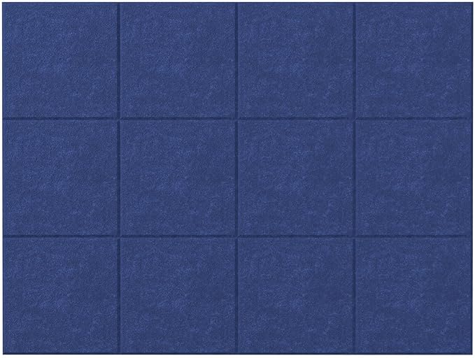 Large Cork Boards for Walls – 48 x 36 Self Adhesive Felt Wall Tiles, Ideal for Office Black Bulletin Board, Easy to Install Pin Board Photo Board