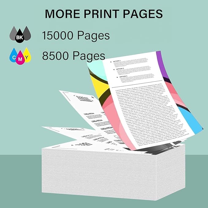 Printers Jack 522 Ink Refill Ink Bottle Kit Compatiable with T522 and Supertank ET-2800 ET-4700 ET-4800 ET-2710 ET-2720, ET-2803 Printer, (2BK C M Y)